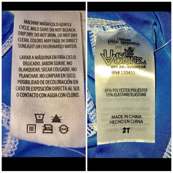 UVSkinz Shark Rash Guard Matching Trunks 2T - Picture 14 of 16